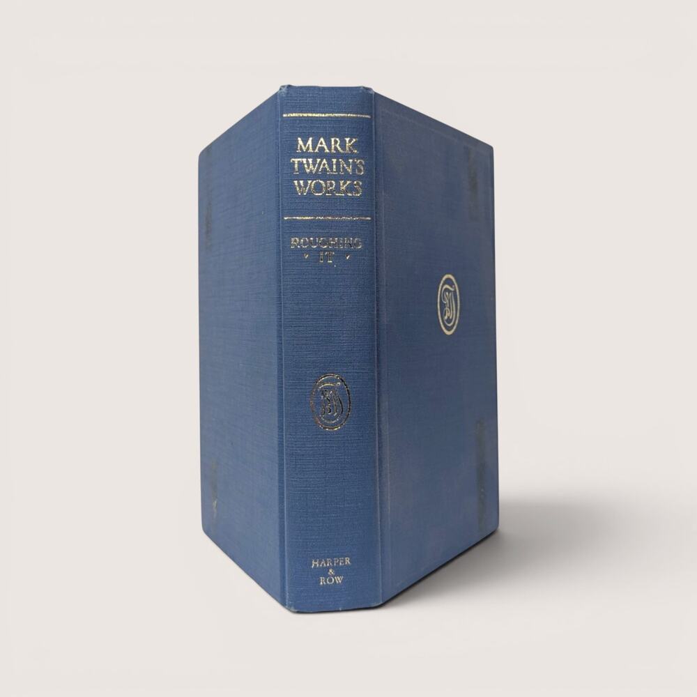 Vintage Harper And Row Mark Twain Roughing It Hardcover Book